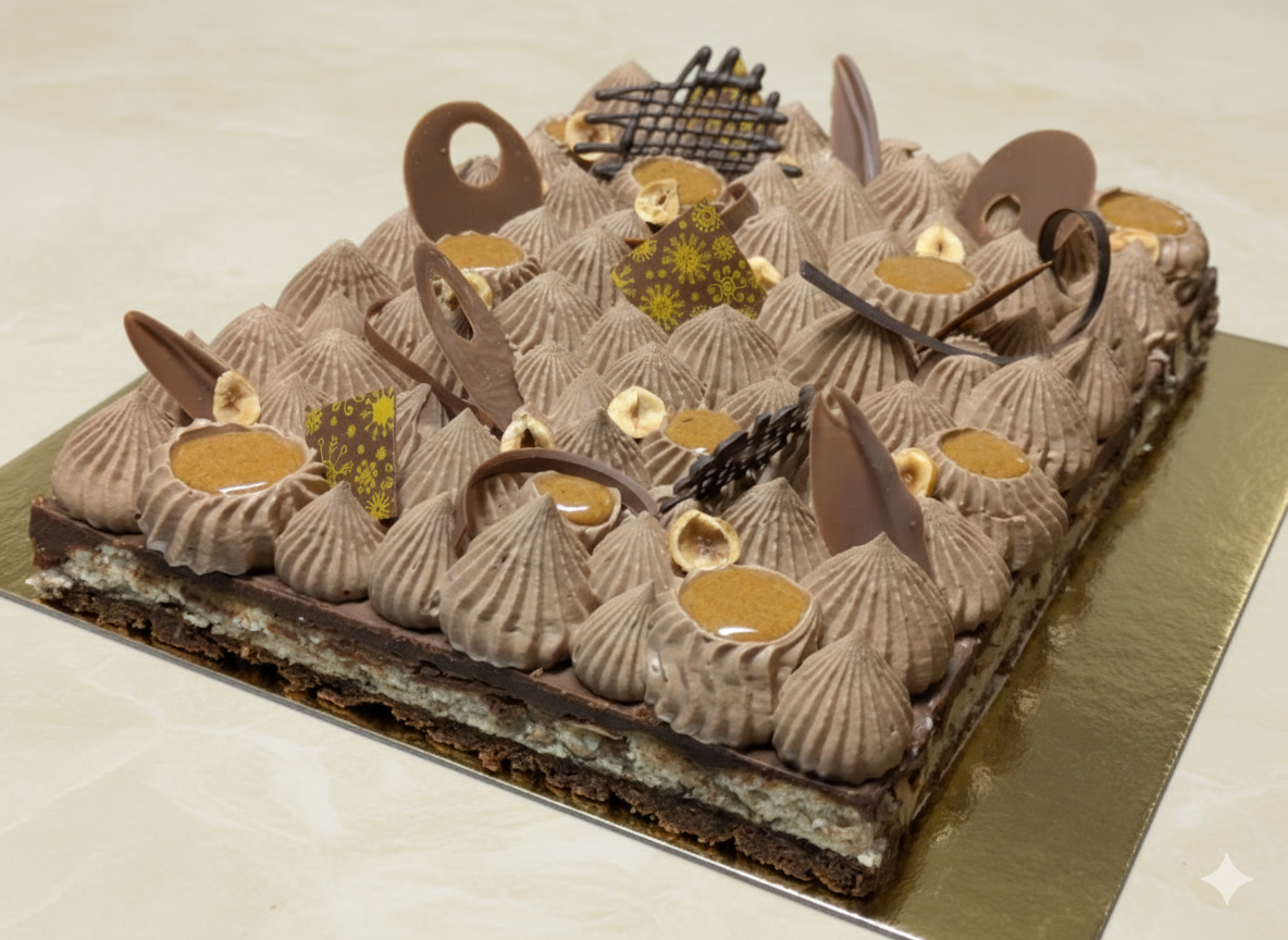 Entremets Choco Tonka Praliné